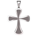 Sterling Silver Cross Pendant, 3/4" X 1.7mm Sterling Silver Cross Pendant, 3/4" X 1.7mm Sterling